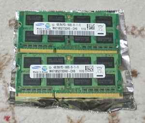 SAMSUNG製 DDR3 PC3 10600S 204Pin 4G 2枚で8G