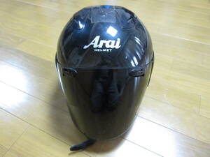 Araiジェットヘルメット SZ-α Adsis-z アドシス-z(ブラック×スモークシールド)中古品 サイズ57～58cm