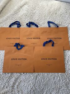 LOUIS VUITTON ルイヴィトン 紙袋 ショップ袋 ショッパー　5枚セット