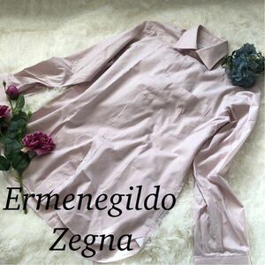 ErmenegildoZegna エルメネジルドゼニア メンズ 男性 紳士服 長袖 シャツ トップス クリーニング済 フォーマル 美品 サイズ40/15 Lサイズ