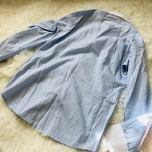 FAIRFAX SLIM FIT フェアファックス スリムフィット　メンズ 男性 紳士服 長袖シャツ ブルー 水色 クリーニング済 サイズ38/15 Mサイズ_画像6