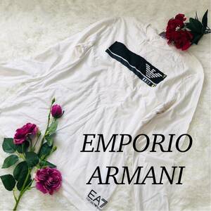 EMPORIO ARMANI エンポリオアルマーニ メンズ 男性 紳士服 トップス 長袖 カットソー 長袖シャツ ロンT インナー ホワイト 白 Lサイズ 