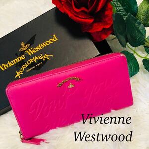 Vivienne Westwood ヴィヴィアンウエストウッド レディース 女性 財布 長財布 ラウンドファスナー長財布 ブランド財布 オーブ ピンク