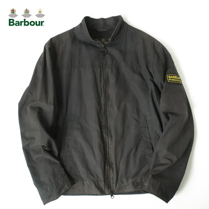 Barbour INTERNATIONAL ノンワックス/ライトウェイト ブルゾン ブラック(L)