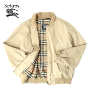 90s スペイン製ビンテージ Burberrys ショールカラー ブルゾン カーキ×ノバチェック L