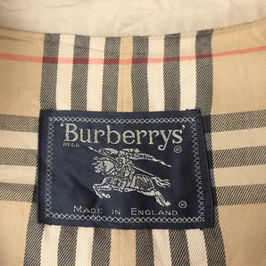 95年 英国製ビンテージ BURBERRYS トレンチコート ベージュ×ノバチェック 16(L)の画像6