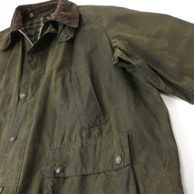 90sイングランド製 Barbour BEDALE オイルドジャケット ビデイル オリーブ 52(XXL)_画像6