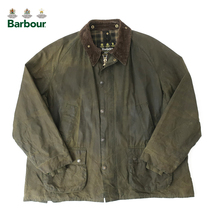 90sイングランド製 Barbour BEDALE オイルドジャケット ビデイル オリーブ 52(XXL)_画像1