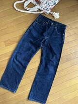 超美品 Levi's リーバイス 503B LEVI'S ルーズストレート BIG-E Classic デニム ボタンフライ 綺麗めジーンズ sizeW32 胴囲82cm対応 L36_画像6