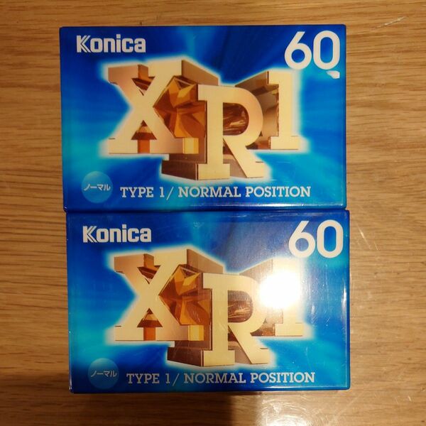 【未開封品・2本セット】 Konica カセットテープ 60分 ノーマルポジションテープ