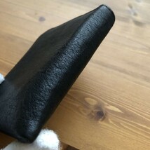 【土屋革具 】大人気　黒ブラック　肉厚本革 レザー L字ウォレット ミニ財布 コンパクト2　ハンドメイド_画像2