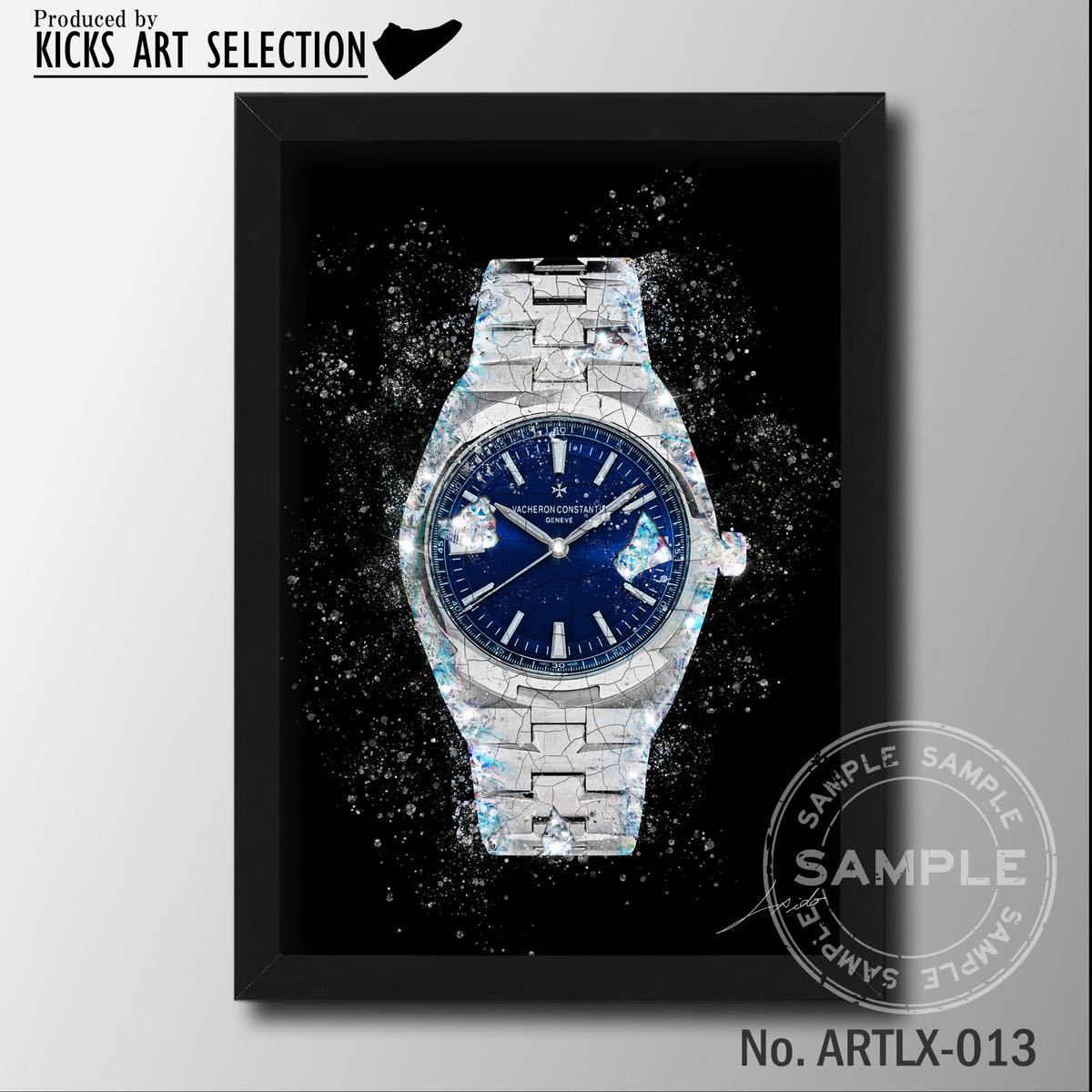 Vacheron Constantin/Hommage Art Poster/Watch/Handmade/Bleu/Bleu/Élégant/Mode/Intérieur/Élégant, œuvres faites à la main, intérieur, marchandises diverses, autres