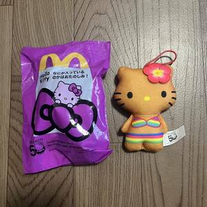 ハローキティ　サマー　マクドナルド ハッピーセット キティちゃん　50周年 ぬいぐるみ　 キティ マック　人気　平成ギャル　千鳥格子