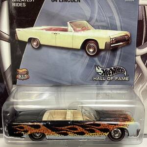 ☆ホットウィール☆ '64 リンカーン コンチネンタル　コンバーチブル　HALL OF FAME ホールオブフェイム　Hot Wheels 