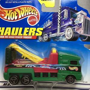  ☆ホットウィール☆ トウ　トラック　レッカー車　緑　ハウラーズ　HAULERS Hot Wheels