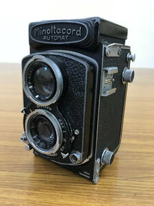 ★ Minoltacord ミノルタ Automat TLR Film Camera 二眼 フィルムカメラ CHIYOKO ROKKOR 75mm f/3.5 レンズ★ #398