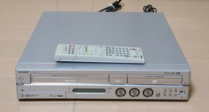 SHARP シャープ DV-HRW50 VHS/DVD/HDD 一体型レコーダー 通電のみ 赤外線チェック 確認 中古 ジャンク