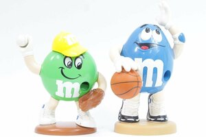 M&M's/エムアンドエムズ ◎ チョコディスペンサー ブルー/グリーン セット 野球/バスケットボール ◎ ＃5951