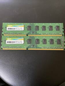 ◆即決 メモリ SILICON POWER DDR3-1333 SP004GBL TU133V01 (4GB×2枚) 合計8GB シリコンパワー