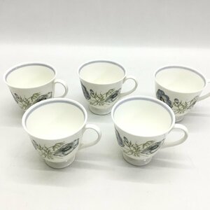 ■WEDGWOOD ウェッジウッド カップ 5点 セット まとめ売り スージークーパー グレンミスト 黒壺 廃盤 キッチン用品 コーヒー 紅茶 コップ■