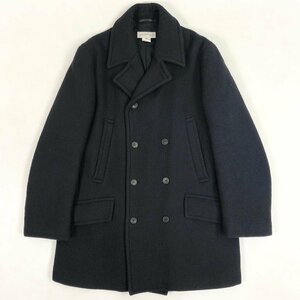 ◆【古着】DRIES VAN NOTEN ドリスヴァンノッテン アウター ロング丈 ウール ピーコート ジャケット Mサイズ 黒 ブラック メンズ 1.92㎏