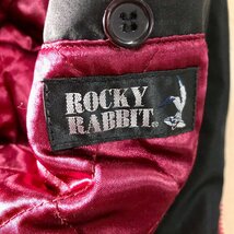 ★ROCKY RABBIT ロッキーラビットアウター ブルゾン 中綿 ブルゾン 刺繍 黒 ブラック サイズL メンズ 0.69kg★_画像7