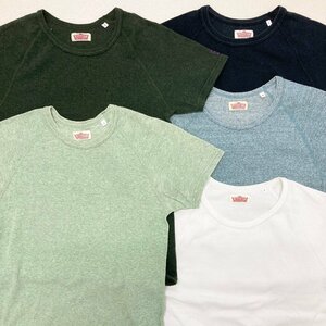 ●HOLLYWOOD RANCH MARKET ハリウッドランチマーケット まとめ売り 5点 Tシャツ 半袖 長袖 コットン H刺繍 サイズ2 卸 現状品 0.89kg●