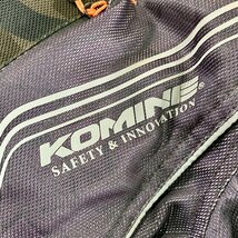 ★KOMINE コミネ バイカージャケット フルメッシュ ライディングジャケット ライダース ブラック サイズXL 07-128 プロテクター 1.15kg★_画像6