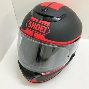 ◆【ジャンク品】SHOEI ショウエイ SHOEI QWEST BLOODFLOW フルフェイス ヘルメット Mサイズ 2012年製 黒 赤 現状品 (E2)N/G60221/1/1.5