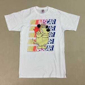 ■【送料198円】美品 ヴィンテージ USA製 Tシャツ 半袖 チキチキマシン キャラクター プリント 丸首 コットン 綿 古着 サイズM 白■