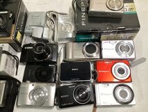 ★デジカメ デジタルカメラ 13個まとめて ＋1個フィルムカメラ キャノン/Nikon/SONY/FUJIMILM/CASIO 他 充電器他 ジャンク品2.4kg★_画像4