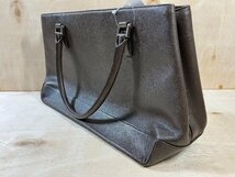 ☆BURBERRY バーバリー トートバッグ 鞄 カバン レディース ブラウン レザー ノバチェック 0.85kg☆_画像5