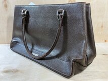 ☆BURBERRY バーバリー トートバッグ 鞄 カバン レディース ブラウン レザー ノバチェック 0.85kg☆_画像4