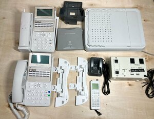 ☆NTT東日本 ビジネスフォン まとめ 主装置 B1-ME-(1) 電話機 A1-(18)STEL-(B1)(W) 他 通信機器 オフィス 卸 ジャンク 5.7kg☆