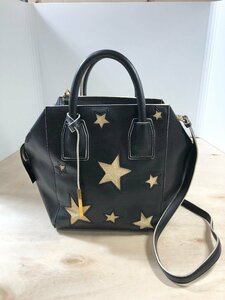 ☆Stella McCartney ステラマッカートニー レディース ショルダーバッグ 星 スター ショルダー取り外し可能 ブラック 黒 現状品 0.60kg☆