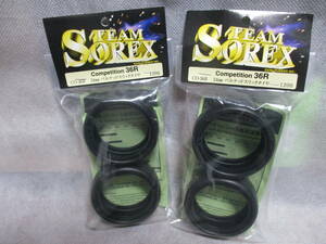 未使用未開封品 TEAM SOREX CO-36R 24mm コンペティションスリックタイヤ 36R 2セット