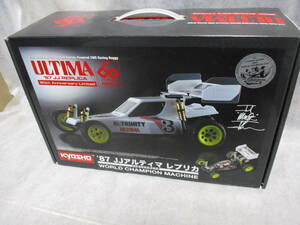 Неиспользованный Kyo Sho 30642 1/10 EP 2WD Racing Backgy '87 JJ Ultima Replica 60 -й годовщины ограниченные спецификации комплект сборки сборки