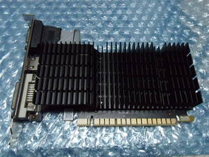 【送料込み・即決】ファンレス NVIDIA GeForce GT710 1GB DDR3 PCI-Express DVI-D HDMI アナログRGB 補助電源なし