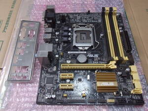 【即決・送料込み】ASUS B85M-G REV 1.01 LGA1150 MicroATX マザーボード IOバックパネル付属 動作品