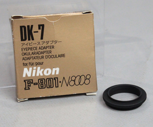 0208148 【美品 ニコン】 Nikon アイピースアダプター DK-7 for F3 HP・F801 high-eyepoint機種