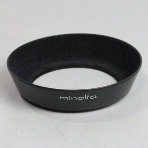 0208100 【美品 ミノルタ】 minolta MC 35mm F2.8用 スクリュー式メタルレンズフード 取付口径55mm