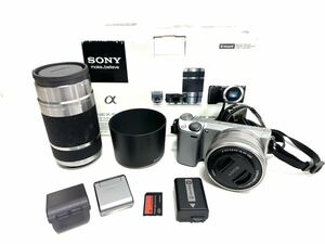 SONY ソニー NEX-5RY α ダブルズームレンズキット デジタルカメラ ミラーレス一眼 箱付き Y192-8