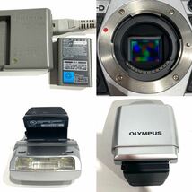 bk-593 OLYMPUS OM-D E-M5II ミラーレス一眼カメラ M.ZUIKO DIGITAL 12-40mm f2.8 40-150mm f4-5.6 14-42mm 1:3.5-5.6レンズ付属(Y188-1)_画像6