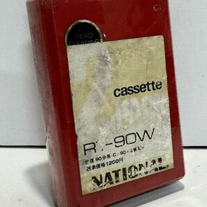 ナショナル National RT-90W HEAD CLEANING 90分 クリーニングテープ CASSETTE 2本セット 未開封 昭和レトロ ビンテージ レアの画像1