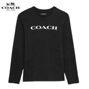 ◆新品/正規品◆【COACH★CB672-L】コーチ ロングスリーブTシャツ シンプル ロゴ 定価33,000円 即決!! 保存袋付き♪