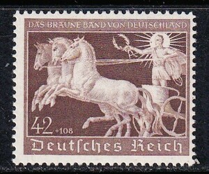 * Germany *..{ no. 7 times Brown .}1940 year 1 kind ./NH Scott#B173