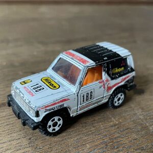 極希少☆マニア向け 特注トミカ 黒箱 Nikon ニコン 三菱 パジェロ ラリー仕様 TOMICA 激レア 廃盤トミカ 絶版トミカ