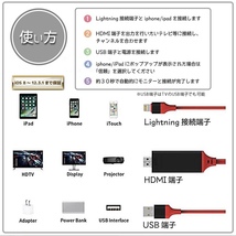 HDMIケーブル　ドンクル　アプリ設定不要　iPhone用　ミラーリング　簡単設定☆_画像2