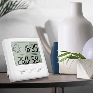 デジタル時計 置き時計 温湿計 健康管理 温度計 湿度計 壁掛け 2WAY 室温 温湿度計 デジタル置時計 卓上 コンパクト 軽量☆の画像7