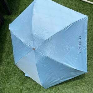 軽量 折りたたみ 傘 カラフル コンパ クト レディース 雨晴兼用 UVカ ット 紫外線 雨傘 日傘 おしゃ れ かわいい 小型 丈夫　ブルー☆